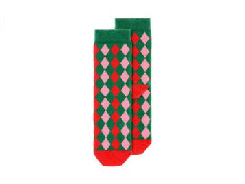 Kerstsokken kind Ruit Rood/Groen, Ophalen of Verzenden, Nieuw