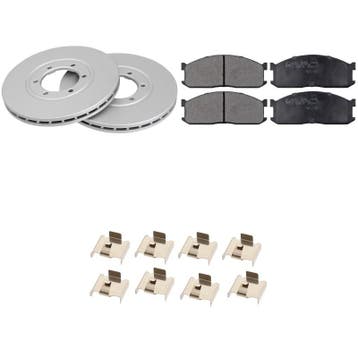 Voordeelpakket remschijven & remblokken Kia K2500 2.5 D Voor, Verzenden, Nieuw, Kia