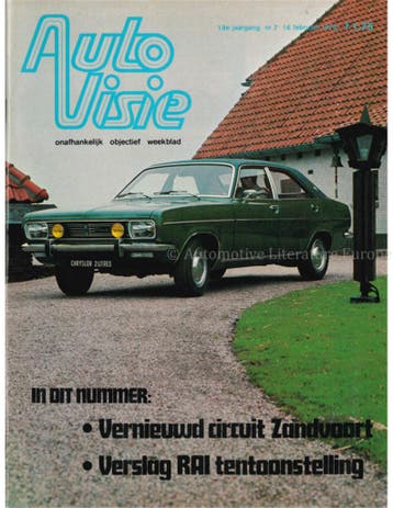 1973 AUTOVISIE MAGAZINE 07 NEDERLANDS, Boeken, Auto's | Folders en Tijdschriften, Nieuw, Author