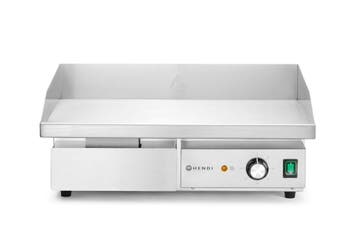 Hendi Bakplaat Glad | Budget Line | RVS | 3000W | 220–240V |, Ophalen of Verzenden, Nieuw in verpakking