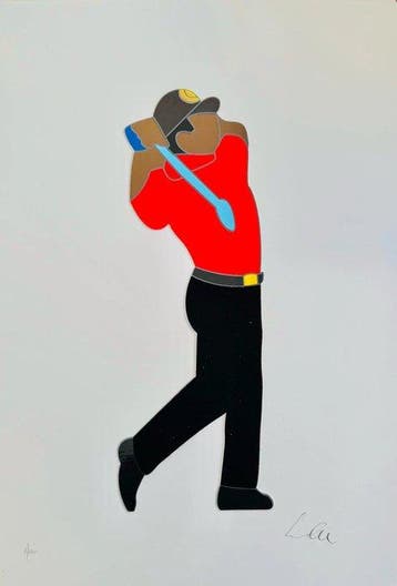 Marco Lodola (1955) - Tiger - Golf
