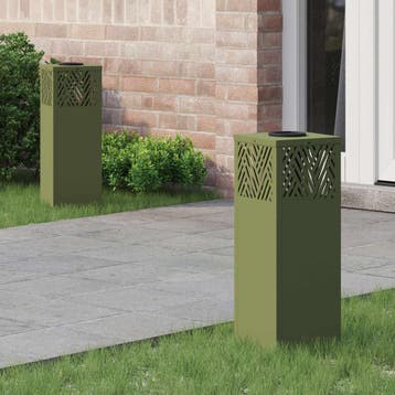 vidaXL Solar LED Pad Licht 2 st Warmwit 18 x 18 x 50 cm, Verzenden, Nieuw, Zonne-energie