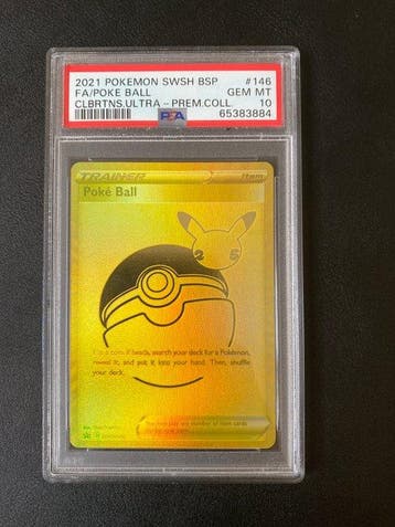 Pokémon - 1 Graded card - ultra premium poke ball SWSH146, Nieuw