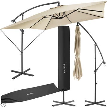 Parasol Apollon met slinger 2,5 x 2,5 m - beige, Verzenden, Nieuw