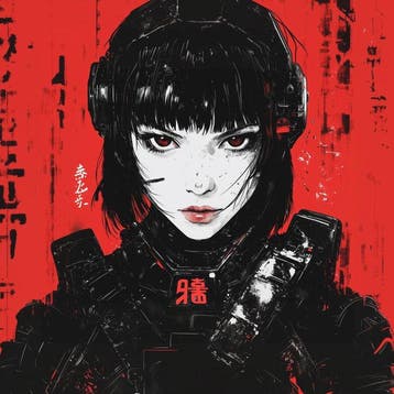 Artxlife - Ghost in the Shell Cyberpunk Girl 3, Nieuw