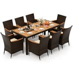 LIVSK 9-delige Terras-Eetset - Geschikt voor 8 Personen - St, Verzenden, Nieuw