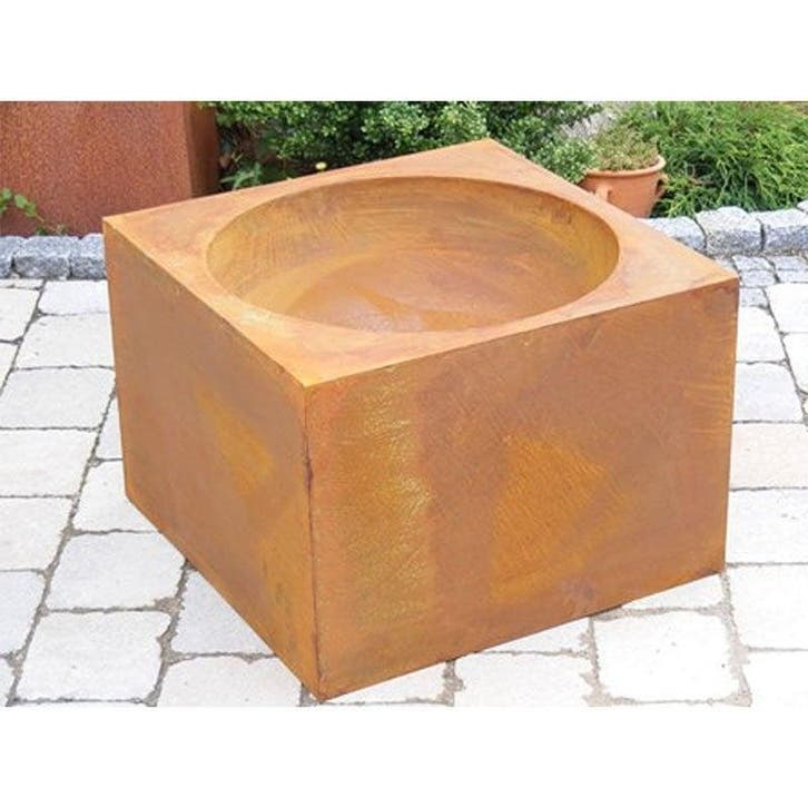 roest decoratiebak | Patina tuindecoratie bloempot | Vintage, Huis en Inrichting, Woonaccessoires | Overige, Nieuw, Verzenden