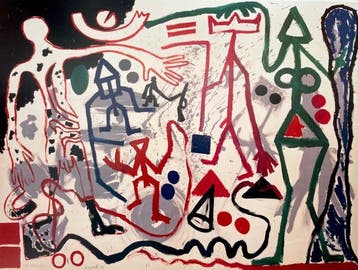 A.R. Penck - TEN X DEN X ZEN (1 ) - Achenbach licensed print