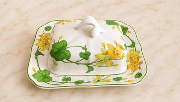 Villeroy & Boch - Beurrier - Boterschotel - Géranium Malva -