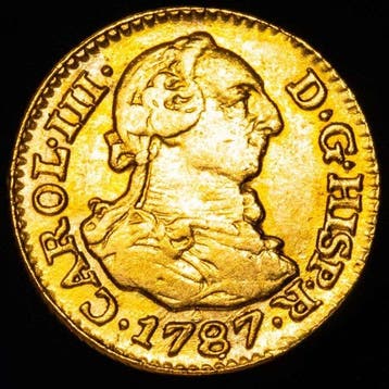 Spanje. Carlos III. Medio Escudo Acuñado en la ceca de