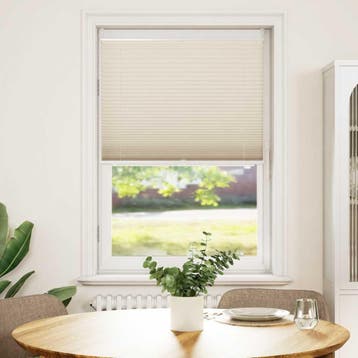 vidaXL Plissé rolgordijn 70x150cm creme, Huis en Inrichting, Stoffering | Gordijnen en Lamellen, Verzenden, Nieuw, Crème