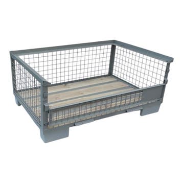 Gitterbox GB010 half met 1 klep nieuw 1240 x 835 x 550 mm