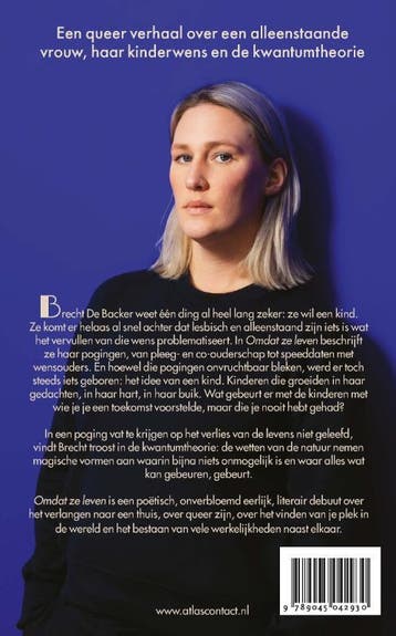 Omdat ze leven 9789045042930 Brecht De Backer, Verzenden, Gelezen, Brecht De Backer