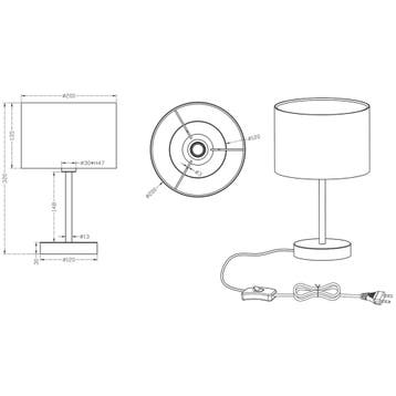 LED Tafellamp - Tafelverlichting - Trion Hotia - E14 Fitting, Huis en Inrichting, Lampen | Tafellampen, Ophalen of Verzenden, Nieuw