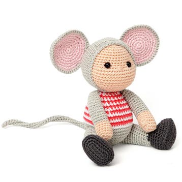 Muis Milo Haken - Beesie-Poppen - Haakpret Anja Toonen - H, Ophalen of Verzenden, Nieuw