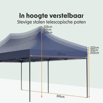 2dekans | LifeGoods Partytent - Paviljoen - Easy Up -, Ophalen of Verzenden, Zo goed als nieuw