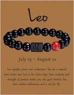 Leeuw | Leo | 23 juli – 22 augustus | elastisch armbandje., Ophalen of Verzenden, Nieuw, Kraal