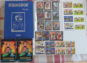 Kiekeboe - 2 displays + proefdruk + 4 gouden kaarten + 8, Nieuw