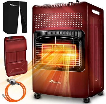 Gaskachel - Gasverwarming - 4200W - incl. Gasdrukregelaar en, Verzenden, Zo goed als nieuw