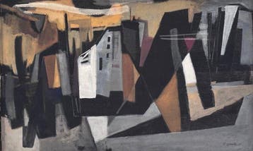 Paul Werth (1912-1977) - Kubistische stad, Antiek en Kunst