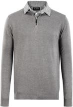 2dekans | Milanoro - Herenpullover met overhemdkraag en, Kleding | Heren, Ophalen of Verzenden, Zo goed als nieuw, Grijs, Milanoro