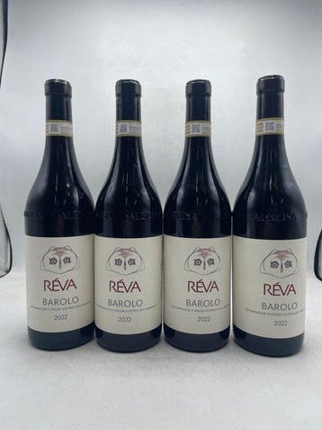 2022 Reva - Barolo - 4 Flessen (0.75 liter), Verzamelen, Nieuw