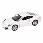 Speelgoed witte Porsche 911 Carrera S auto 1:36 - Modelauto, Verzenden, Nieuw