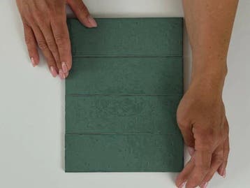 Wandtegel Equipe Ceramica Kalma Blue Lake Groen Glans 6x18,6, Nieuw, Minder dan 20 cm, 10 m² of meer, Wandtegels