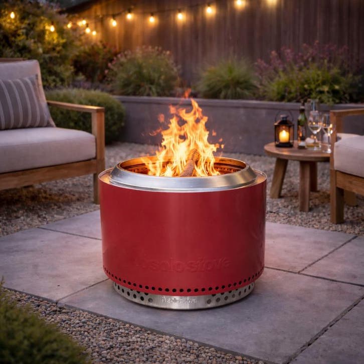 Solo Stove vuurkorf - rood - Yukon 2.0 – Mulberry | Ø 71 x, Tuin en Terras, Houtskoolbarbecues, Nieuw, Verzenden