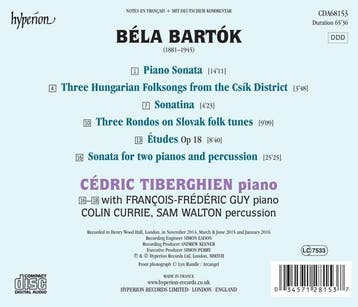 cd - cedric tiberghien - Bartok: Sonata for 2 Pianos and..., Verzenden, Zo goed als nieuw