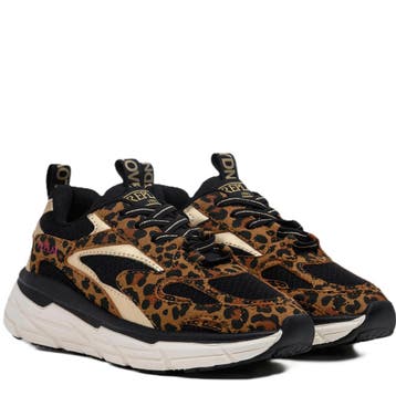 Replay Christal JR girl 7 chunky sneakers met panterprint, Kleding | Dames, Ophalen of Verzenden, Nieuw