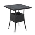 Polyrotan Tuintafel / Bijzettafel / Balkontafel Yoro - Vierk, Tuin en Terras, Tuintafels, Verzenden, Nieuw