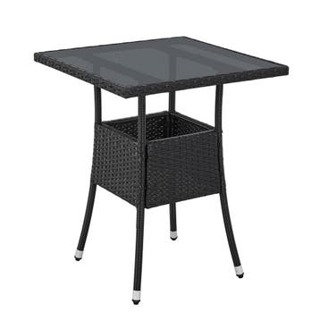 Polyrotan Tuintafel / Bijzettafel / Balkontafel Yoro - Vierk, Verzenden, Nieuw