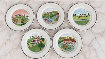 Villeroy & Boch - 5 Assiettes décoratives « Design Naïf » -, Antiek en Kunst