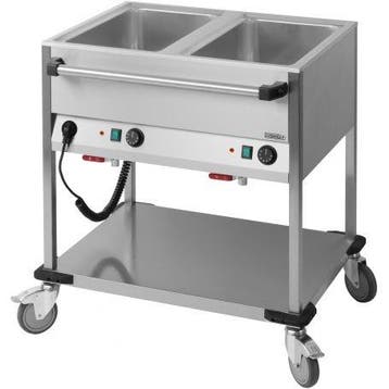 Bain Marie RVS trolley | 2.1kW | 2x 1/1 GN | Aftapkraan |, Verzenden, Nieuw in verpakking