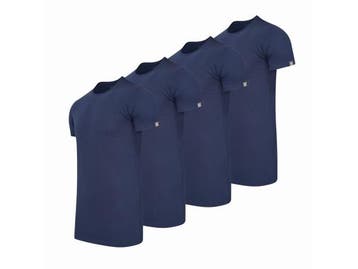 Veiling - Cappuccino Italia 4-Pack T-shirts Ronde Hals Navy, Kleding | Heren, Nieuw