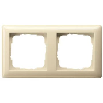 Gira Afdekraam 2 voudig Wit (creme) 021201, Nieuw