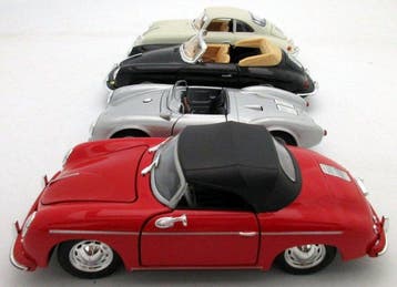 Porsche 356 Coupe/Cabrio/Speedster/550 Spyder - Modelauto, Nieuw