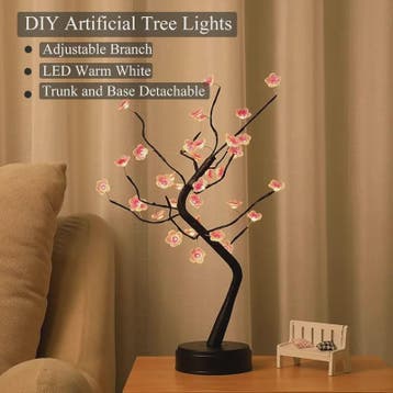 Bloesem Boom Nachtlamp - Sfeervolle LED Decoratie met USB/Ba, Verzenden, Nieuw