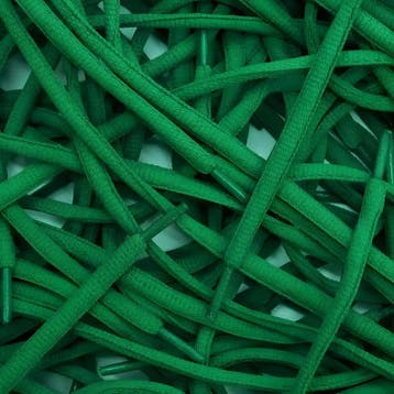 Ovale veters - Groen • 120  cm x 6 mm, Ophalen of Verzenden, Nieuw