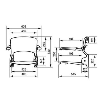 Douchezitting Handicare Linido met Rugleuning en Armleggers, Ophalen of Verzenden, Nieuw