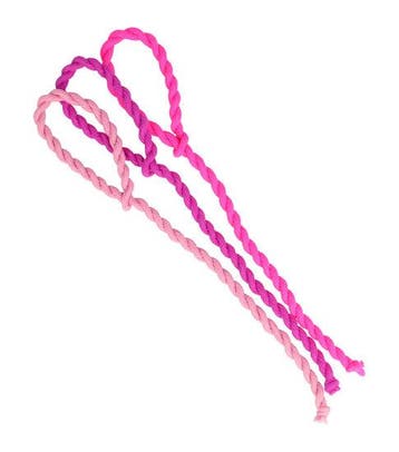Haarelastieken Basic - Hair Tie Koord - Roze - Set van 3, Nieuw