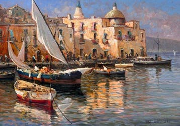Pasquale Vuotto (1958) - Al borgo marina di Pozzuoli