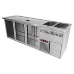 Diamond Modulair Barstation | BarLine | 555L | RVS | 3 Compa, Ophalen of Verzenden, Nieuw