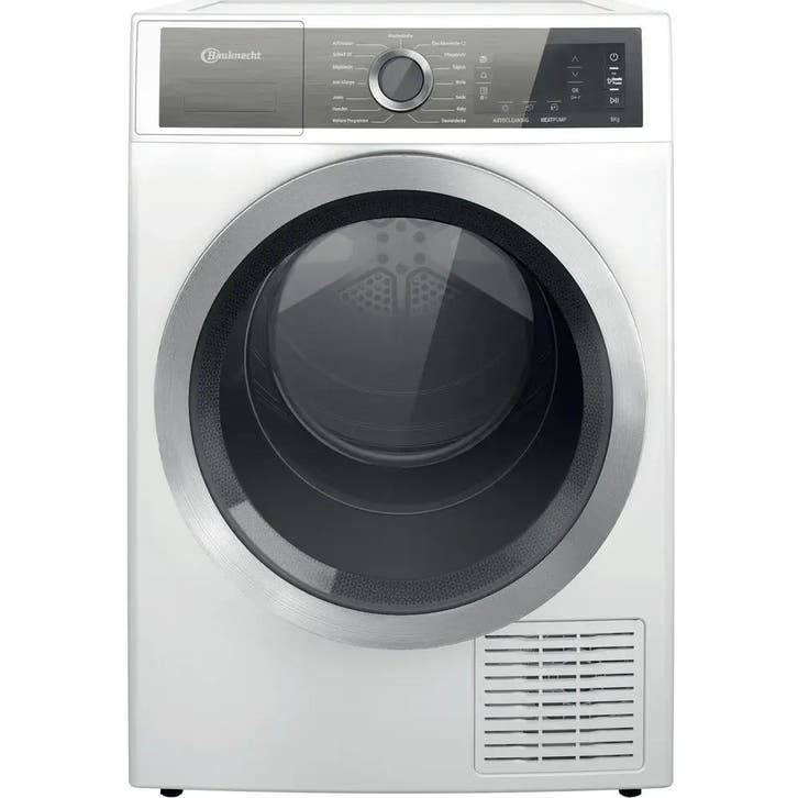 Bauknecht B8D84WBDE - Warmtepompdroger - 8 kg - 62 dB, Witgoed en Apparatuur, Wasdrogers, Zo goed als nieuw, Voorlader, 85 tot 90 cm