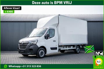 Renault Master 2.3dCi | Bakwagen met Laadklep | LED | Carpla, Stof, Gebruikt, Renault, Wit