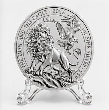 Verenigd Koninkrijk. 2 Pounds (#002) 2026 – Lion and Eagle, Postzegels en Munten, Munten | Europa | Niet-Euromunten