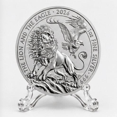 Verenigd Koninkrijk. 2 Pounds (#002) 2026 – Lion and Eagle, Postzegels en Munten, Munten | Europa | Niet-Euromunten