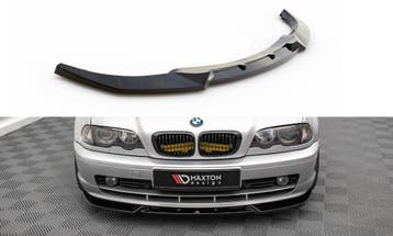 Voorspoiler V.3 BMW 3 Coupe E46 Maxton Glans Zwart, Ophalen of Verzenden, Nieuw