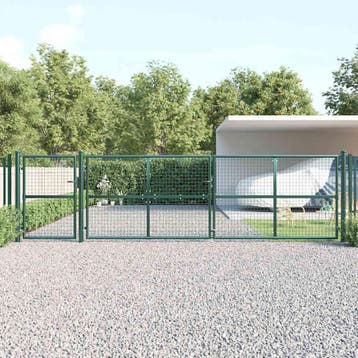 vidaXL Tuinhek van gaas 500x125 cm gegalvaniseerd staal, Verzenden, Nieuw